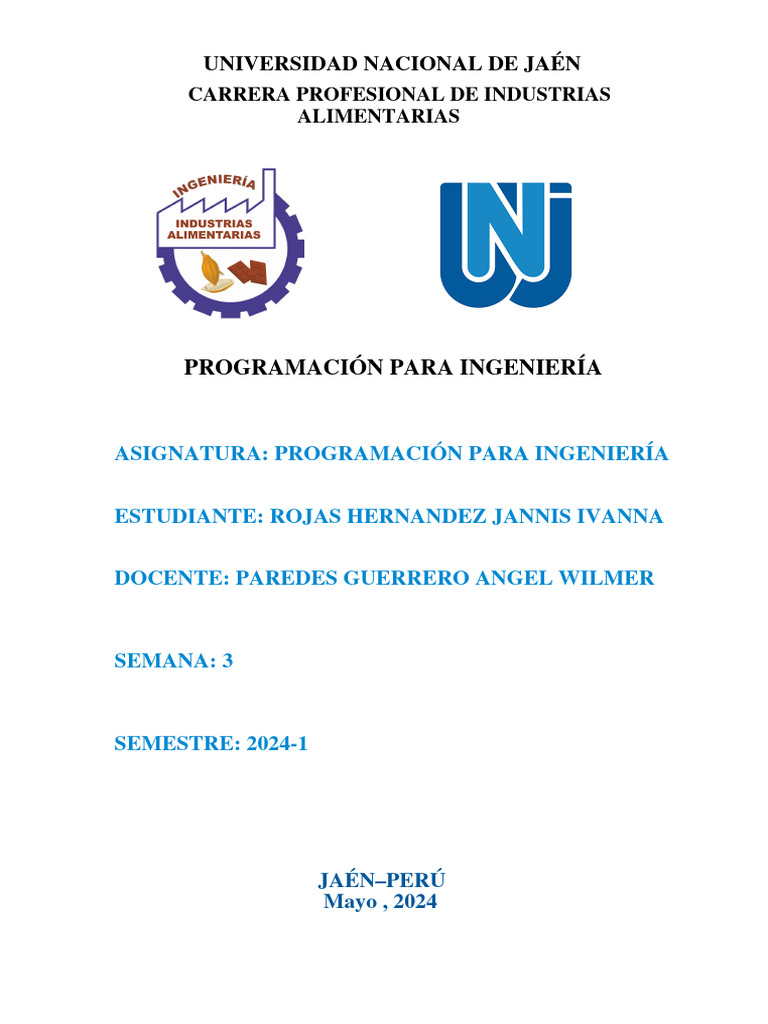 Algoritmos de Programación para Ivanna Rojas | PDF | Algoritmos