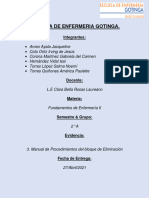 MANUAL de PROCEDIMIENTOS Fundamentos de Enfermeria - Equipo