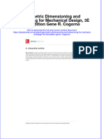 Full Ebook of Geometric Dimensioning and Tolerancing For Mechanical Design 3E 3Rd Edition Gene R Cogorno Online PDF All Chapter