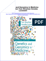 Full Ebook of Genetics and Genomics in Medicine 2Nd Edition Tom Strachan Anneke Lucassen Online PDF All Chapter