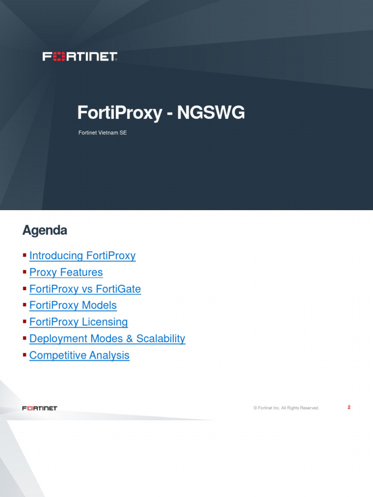 FortiProxy: Next-Gen Secure Web Gateway | PDF | Proxy Server | World ...