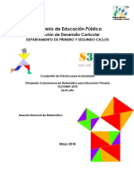 Cuadernillo de Práctica Para El Estudiante. Sexto Año 2018