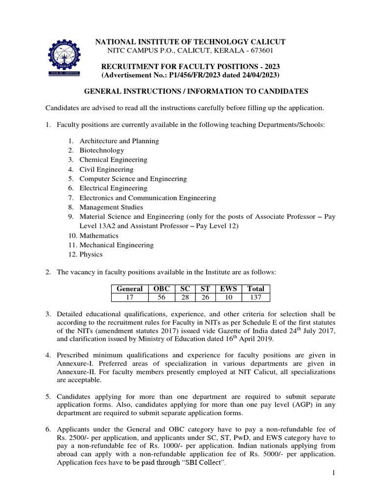 Instructions To Candidates FR April 2023 - 1240 - 0 | PDF 