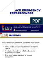 Topic 18 - Emergency Preparedness