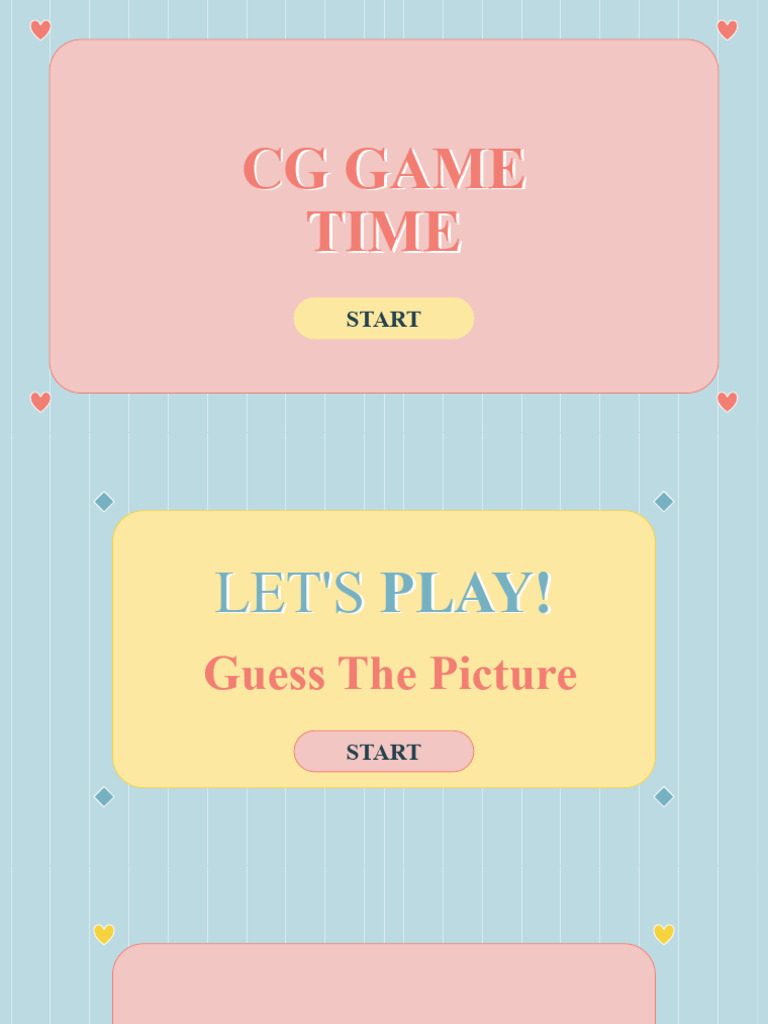 Interactive CG Game: Guess the Picture | PDF