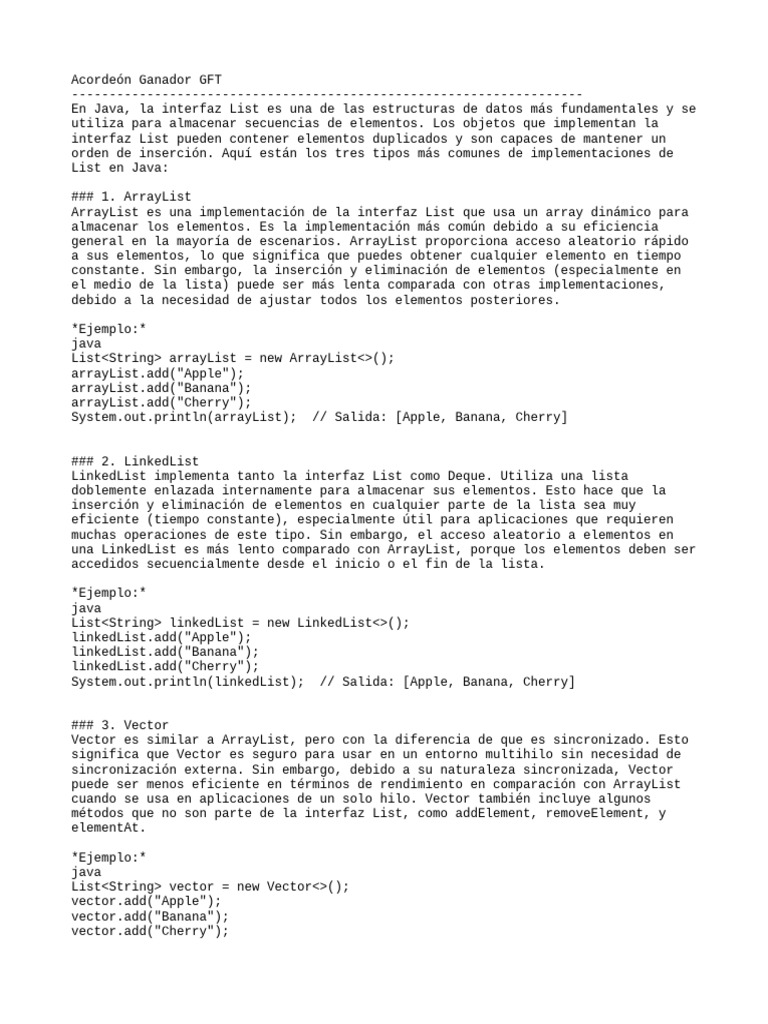 Gu a java collections pdf programaci n de computadoras inform tica