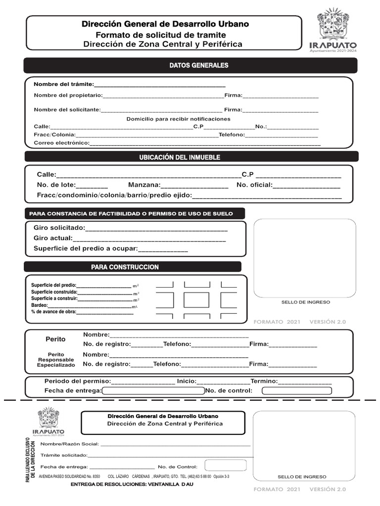 Licencia Uso De Suelo Pdf