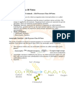 Nutrition Class 10 Notes