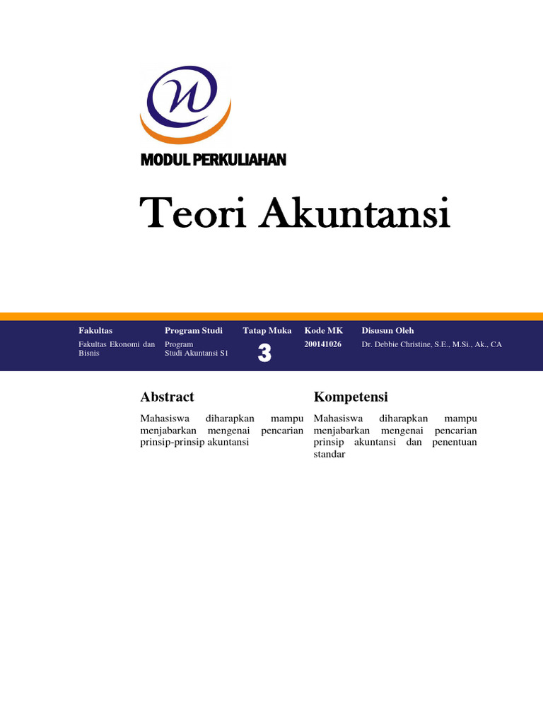 Modul Ta 3 Applying Theory Pdf