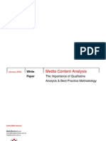 CARMA White Paper - Importance of Media Content Analysis