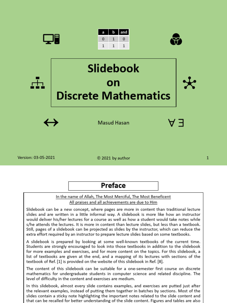 Discrete Mathematics Slidebook Guide | PDF | Numbers | Rational Number