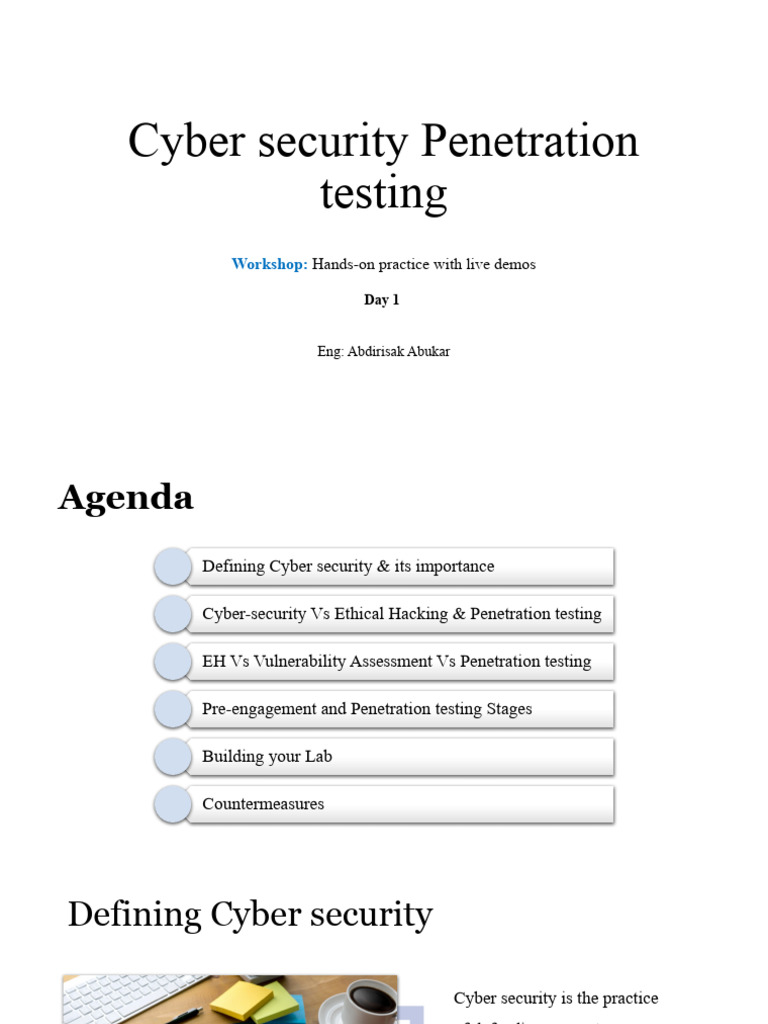 Cybersecurity Penetration Testing Workshop | PDF | Security | Computer ...