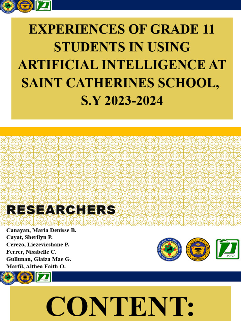 Grade 11 Students' AI Experiences | PDF | Artificial Intelligence ...