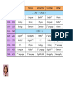 TimeTable Template