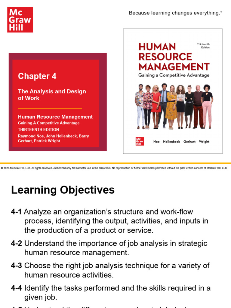 CH 4 Analysis and Design of Work | PDF | Business | Industrial Organization