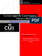 INFO CURSOS Segundo CUATRI 20-21