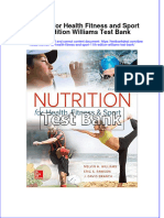 Full Nutrition For Health Fitness and Sport 11Th Edition Williams Test Bank Online PDF All Chapter