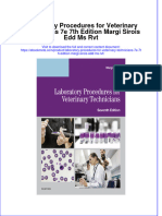 Download full ebook of Laboratory Procedures For Veterinary Technicians 7E 7Th Edition Margi Sirois Edd Ms Rvt online pdf all chapter docx 
