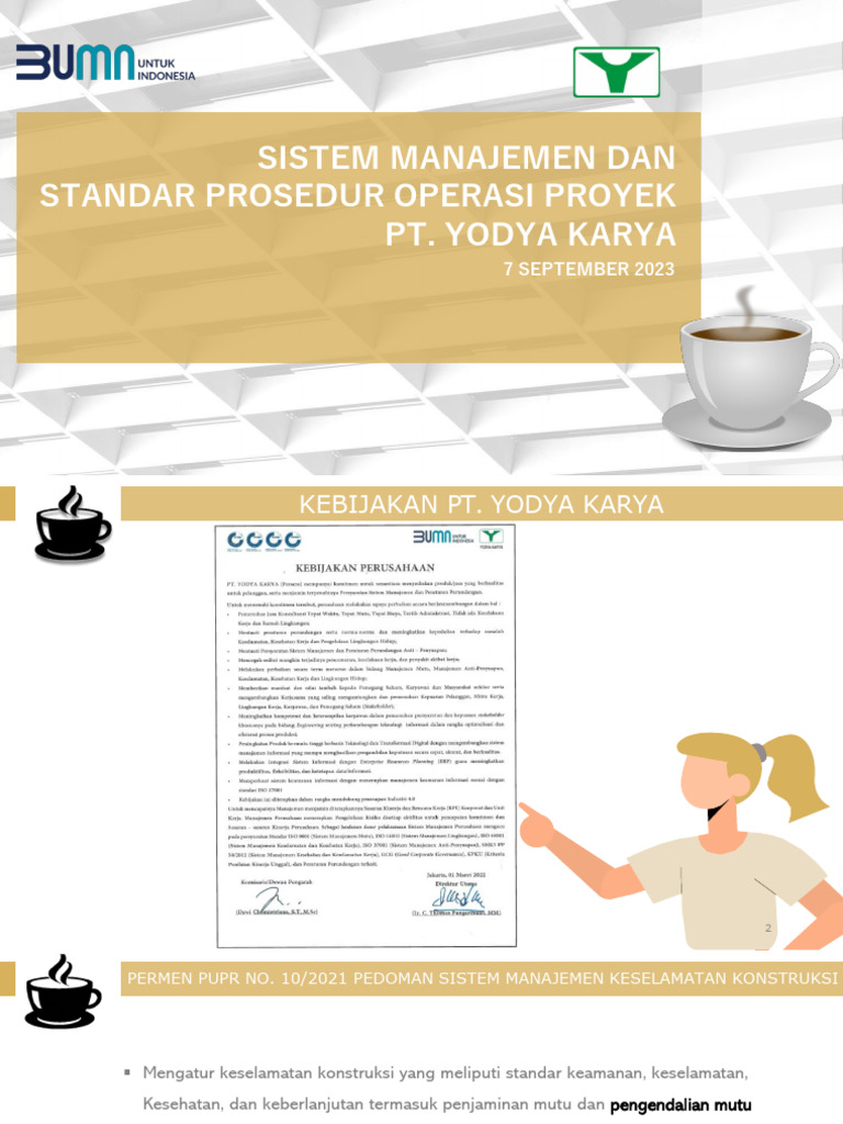 Prosedur Manajemen Keselamatan Konstruksi | PDF | Teknologi & Rekayasa