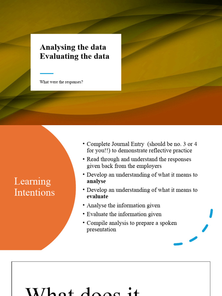 Analysing the data | PDF