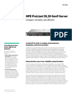 Hpe Proliant dl20 Gen9 Server Data Sheet