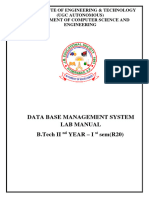 DBMS Lab Manual R20