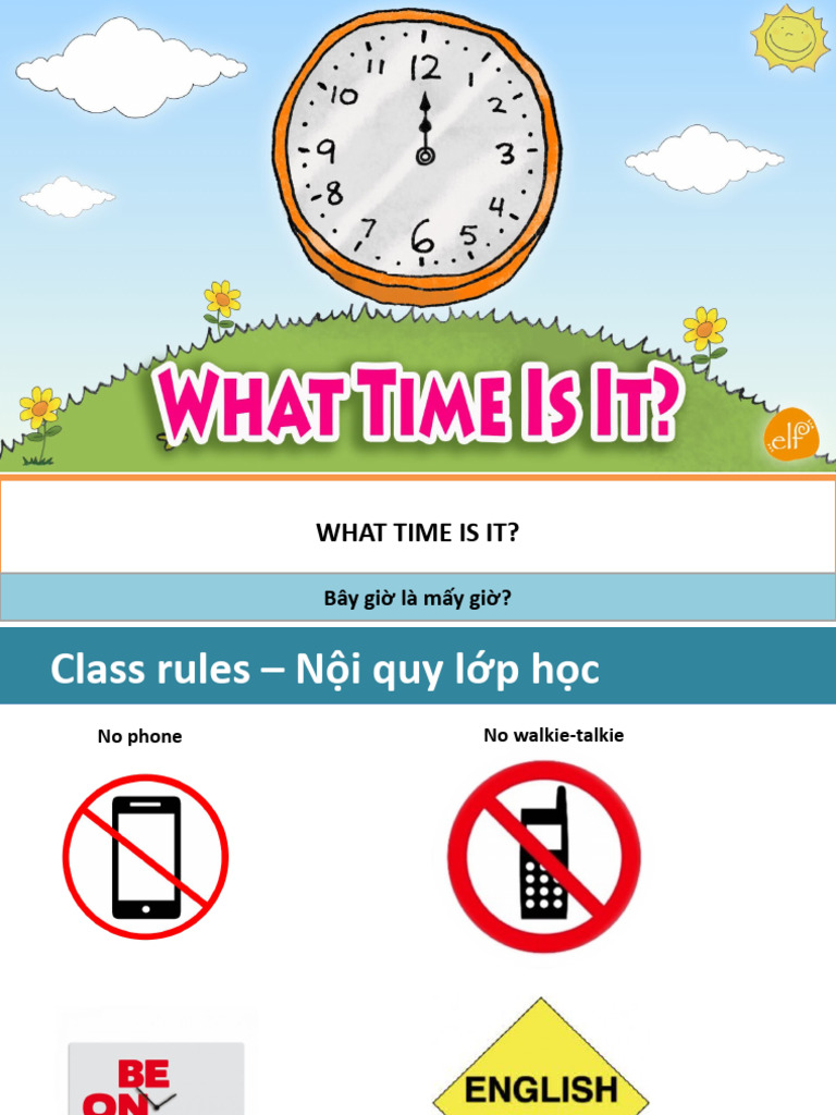 Lesson 5 - What Time Is It-DONE | PDF