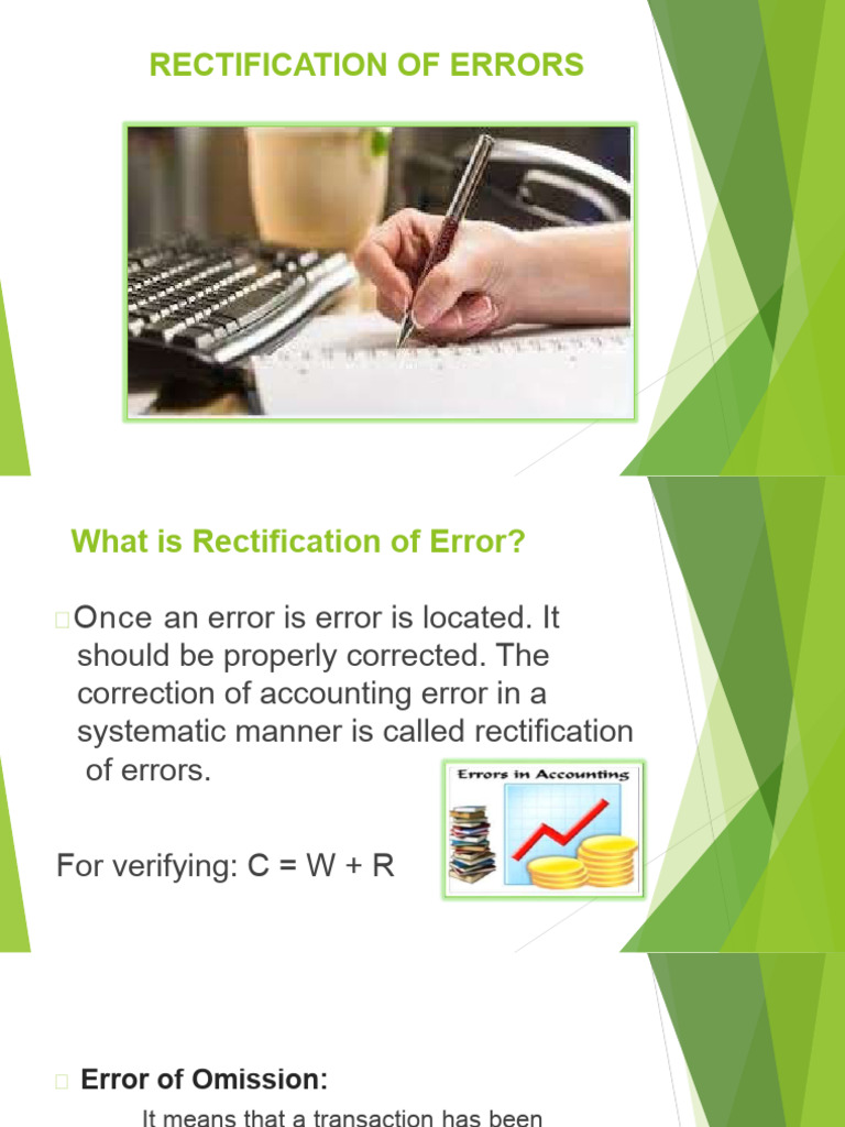 Accounting Errorppt | PDF | Debits And Credits | Economies
