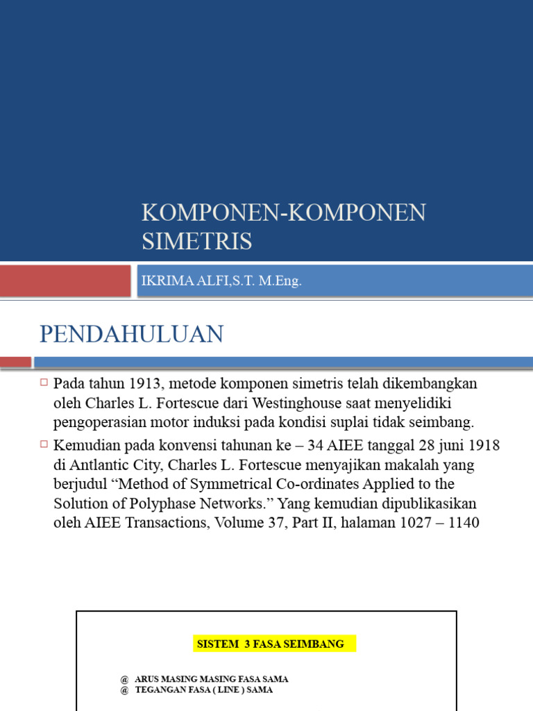 9 Komponen-Komponen Simetris | PDF