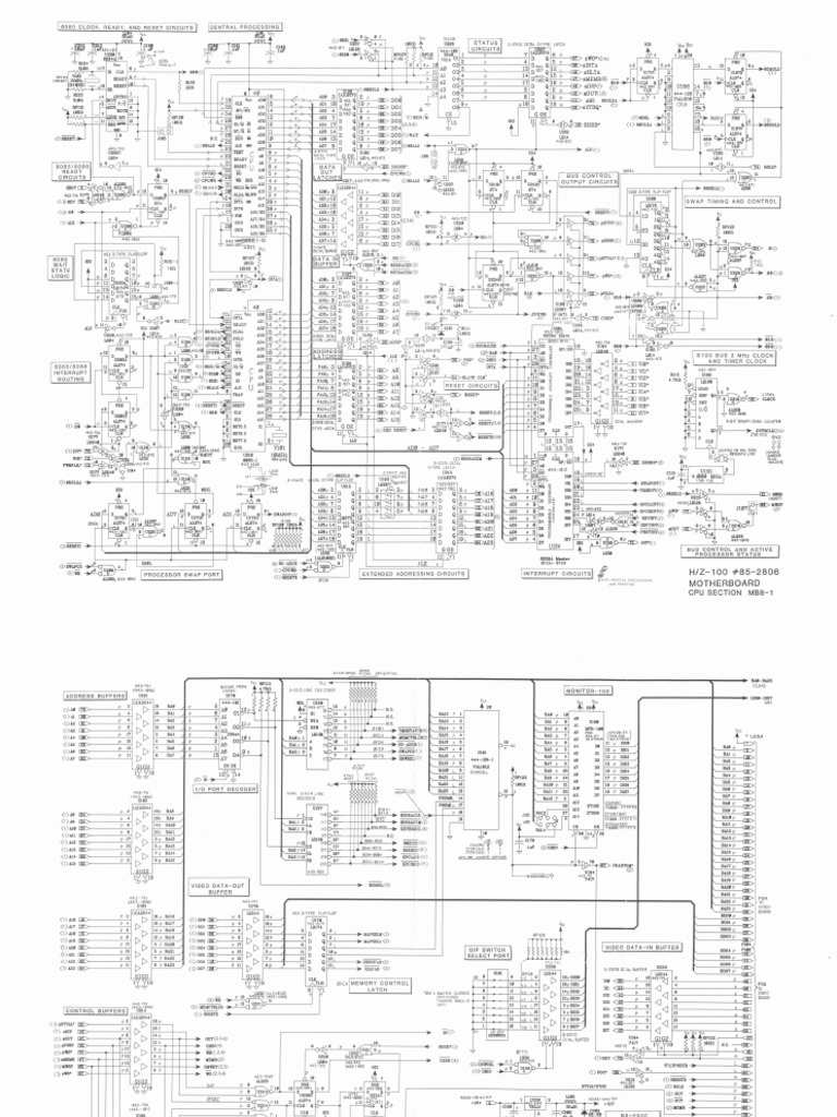 Z100 Motherboard Schematic PDF