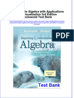Download full Intermediate Algebra With Applications And Visualization 3Rd Edition Rockswold Test Bank online pdf all chapter docx epub 