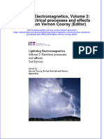 Full Ebook of Lightning Electromagnetics Volume 2 Return Electrical Processes and Effects 2Nd Edition Vernon Cooray Editor Online PDF All Chapter