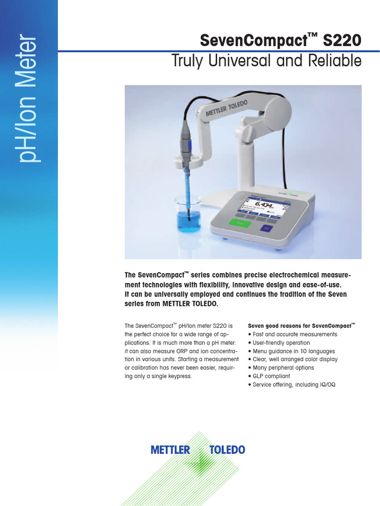 S220 Specs | PDF | Ph | Calibration