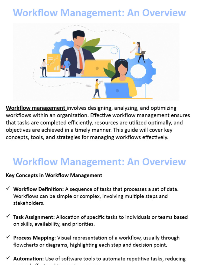 Workflow Management An Overview | PDF | Business Process Management ...