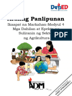 Ap9 q4 Module 3 Mga Dahilan at Epekto NG Suliranin Sa Sektor NG Agrikultura