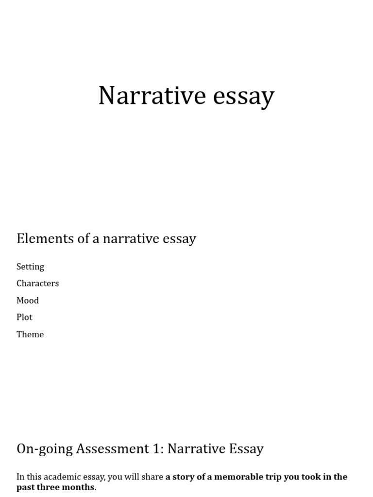 Guide to Writing a Narrative Essay | PDF | Essays | Language Mechanics