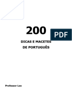 200 DICAS E MACETES DE PORTUGUÊS EM PDF