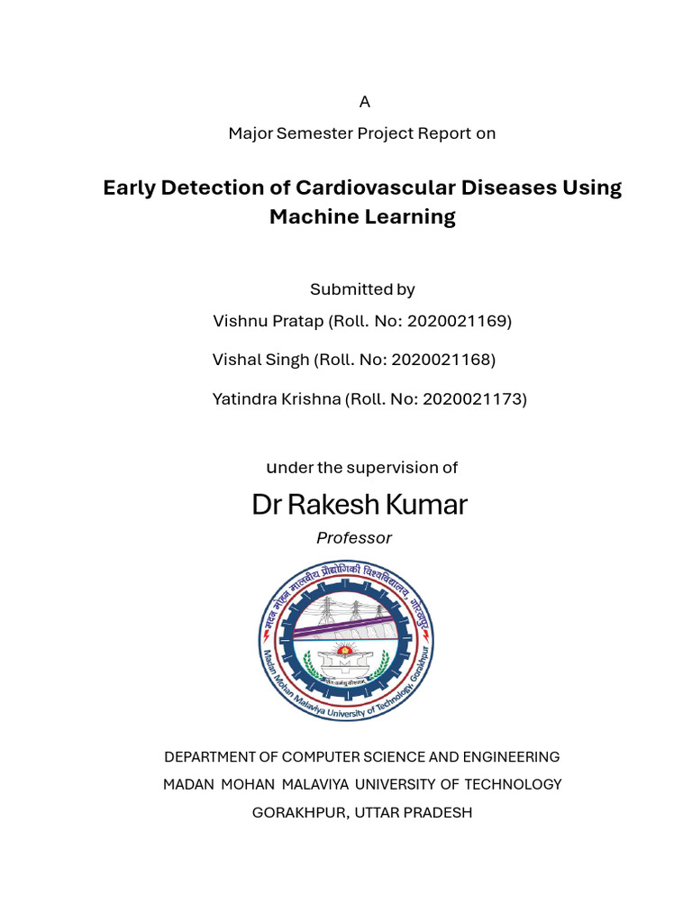 Early Detection of Cardiovascular Diseases Using Machine Learning 2 ...