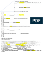 Bai Tap Ve Fanboys - Adv Conjunctions - Subordinating Conjunctions