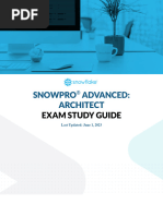 SnowPro Architect Exam Guide - 060123