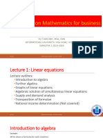 Lecture 01- Linear and non-linear equations W1