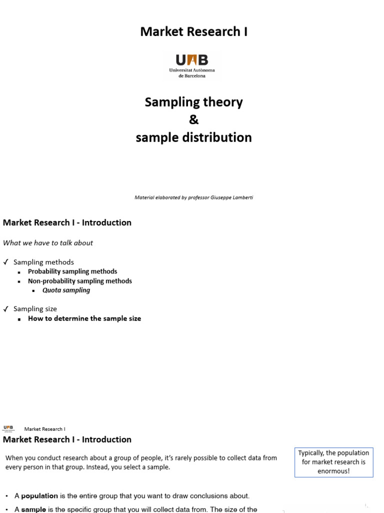 Sampling Pdf Sampling Statistics Statistics