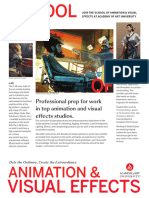 School of Animation and Visual Effects Program Brochure