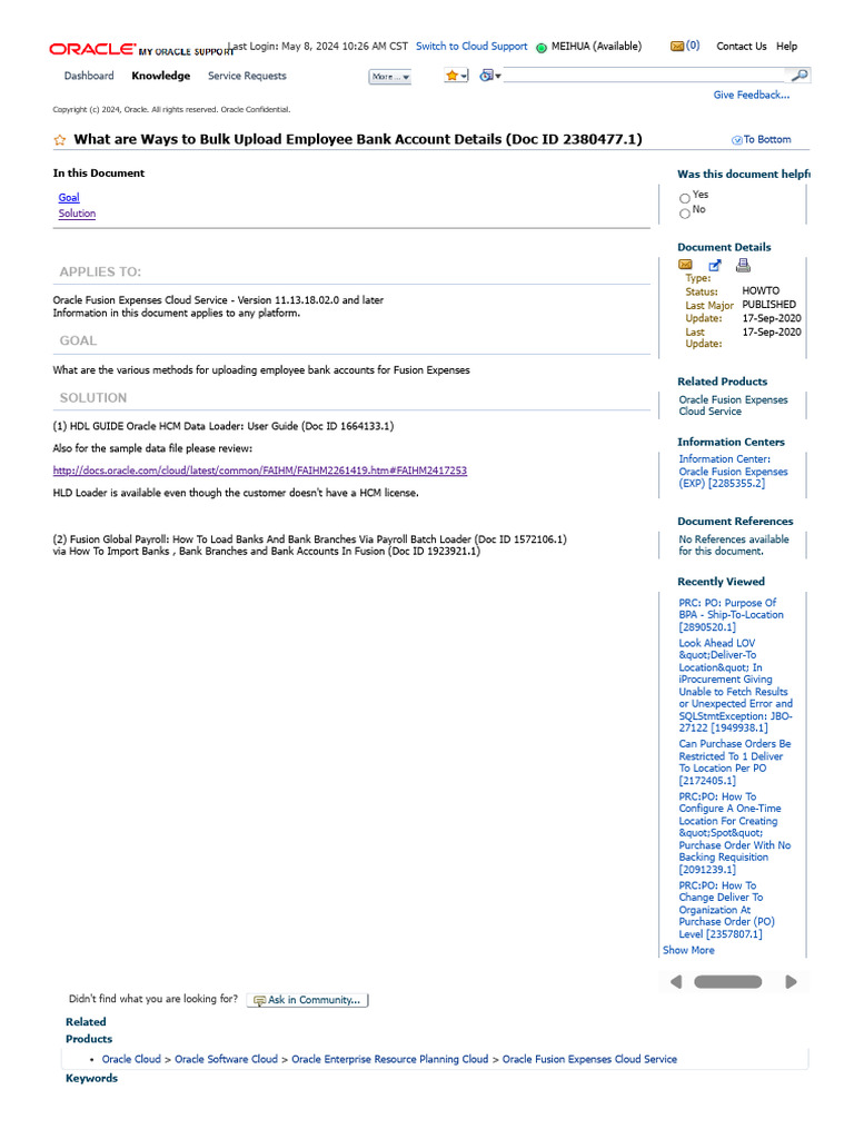 What are ways to bulk upload employee bank account details pdf