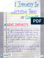 Gini Impurity in Decision Trees Hand Written Notes 1661245587