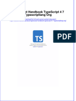 Download ebook Typescript Handbook Typescript 4 7 Typescriptlang Org online pdf all chapter docx epub 