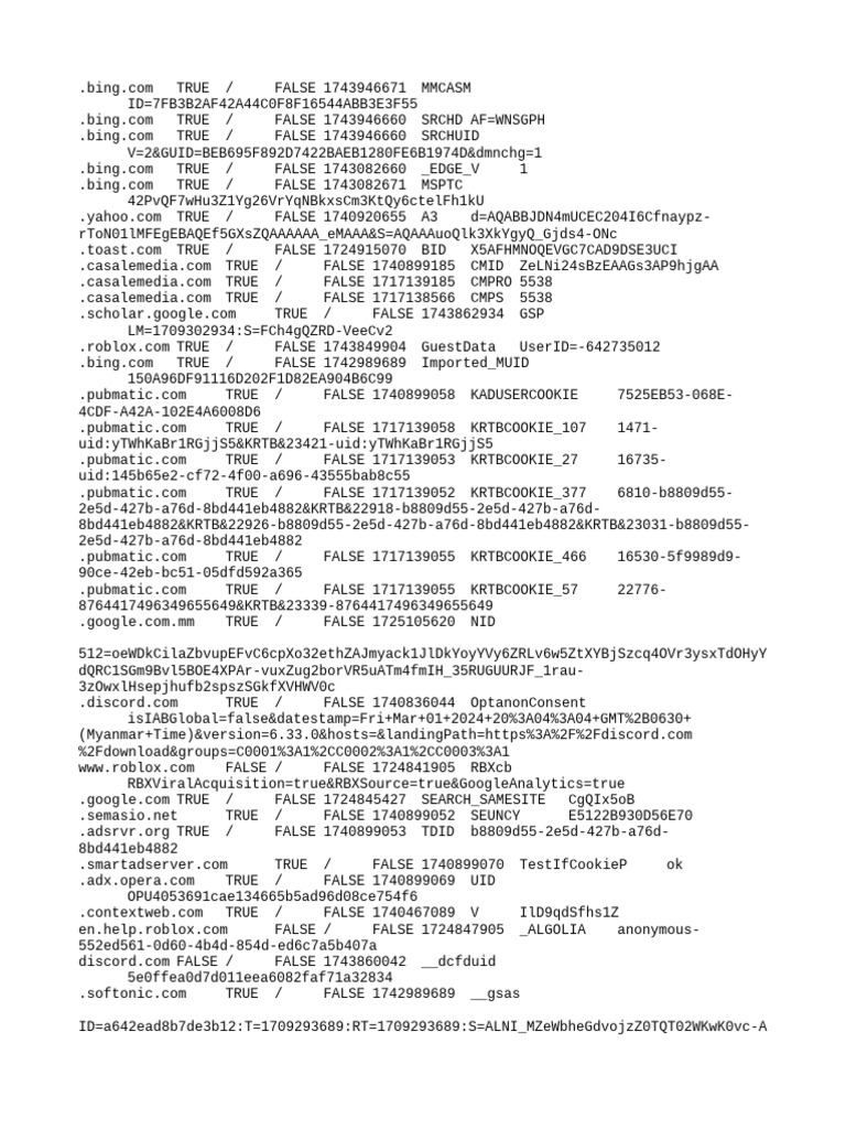 Cookie Tracking and User Data Analysis | PDF