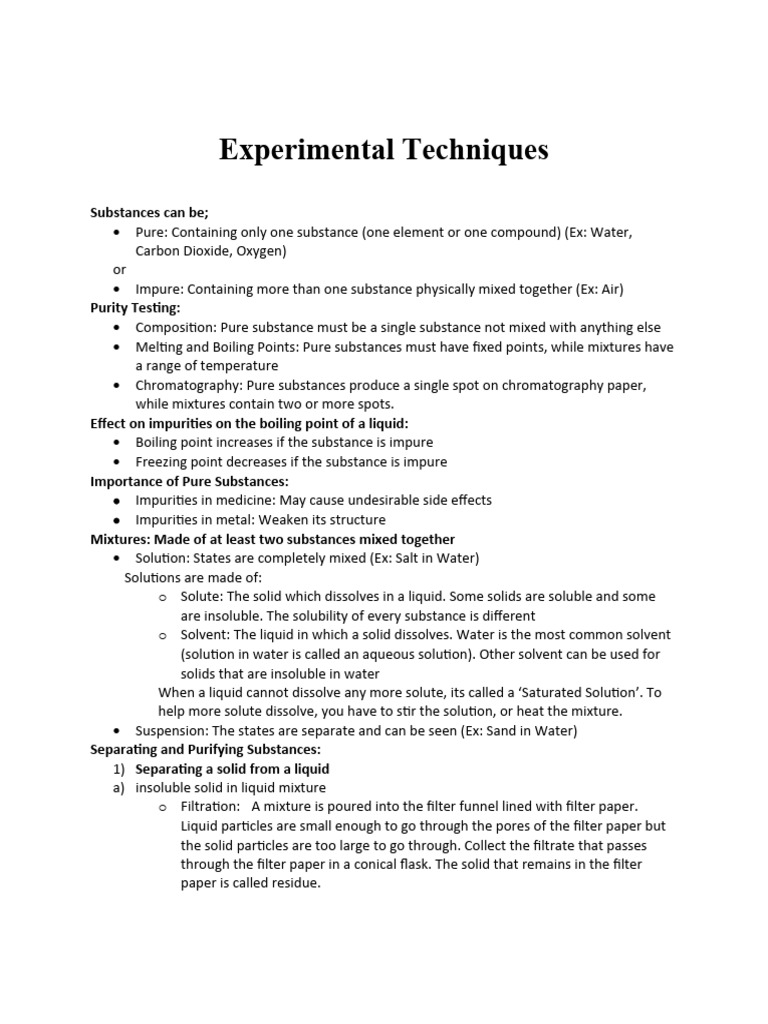 experimental-techniques-pdf-solubility-filtration