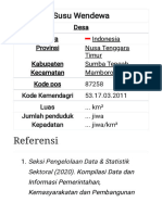 Susu Wendewa, Mamboro, Sumba Tengah - Wikipedia Bahasa Indonesia, Ensiklopedia Bebas