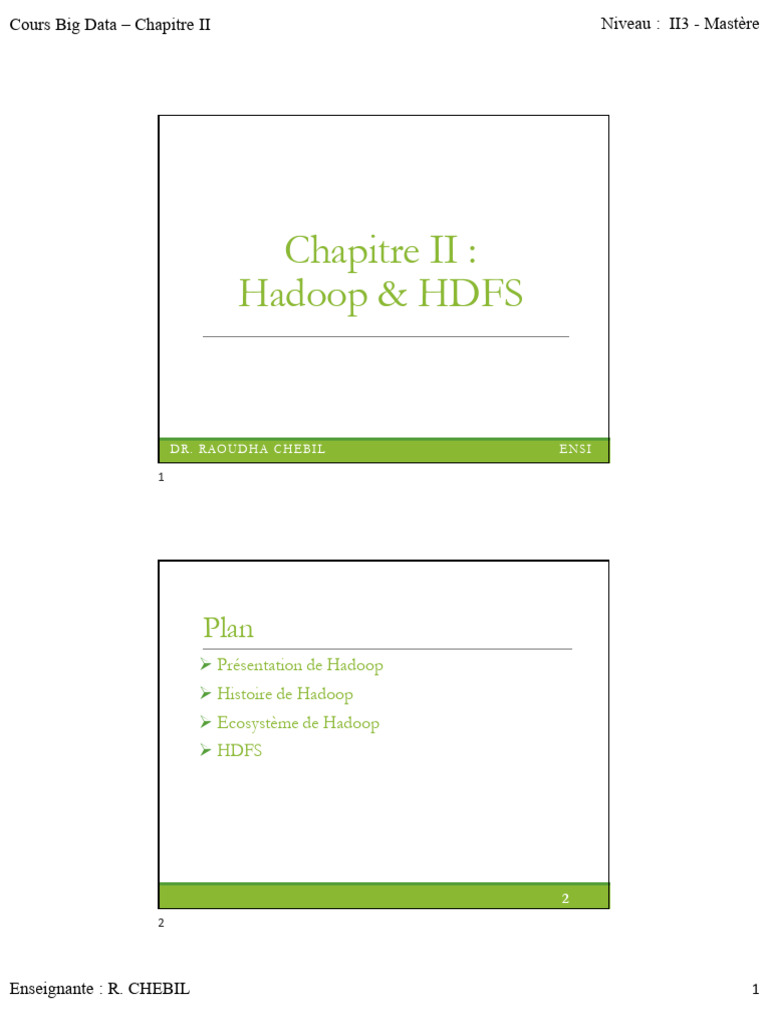 Introduction à Hadoop et HDFS | PDF | Apache Hadoop | Gestion des données